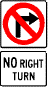 no right turn