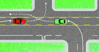 left turn center lane